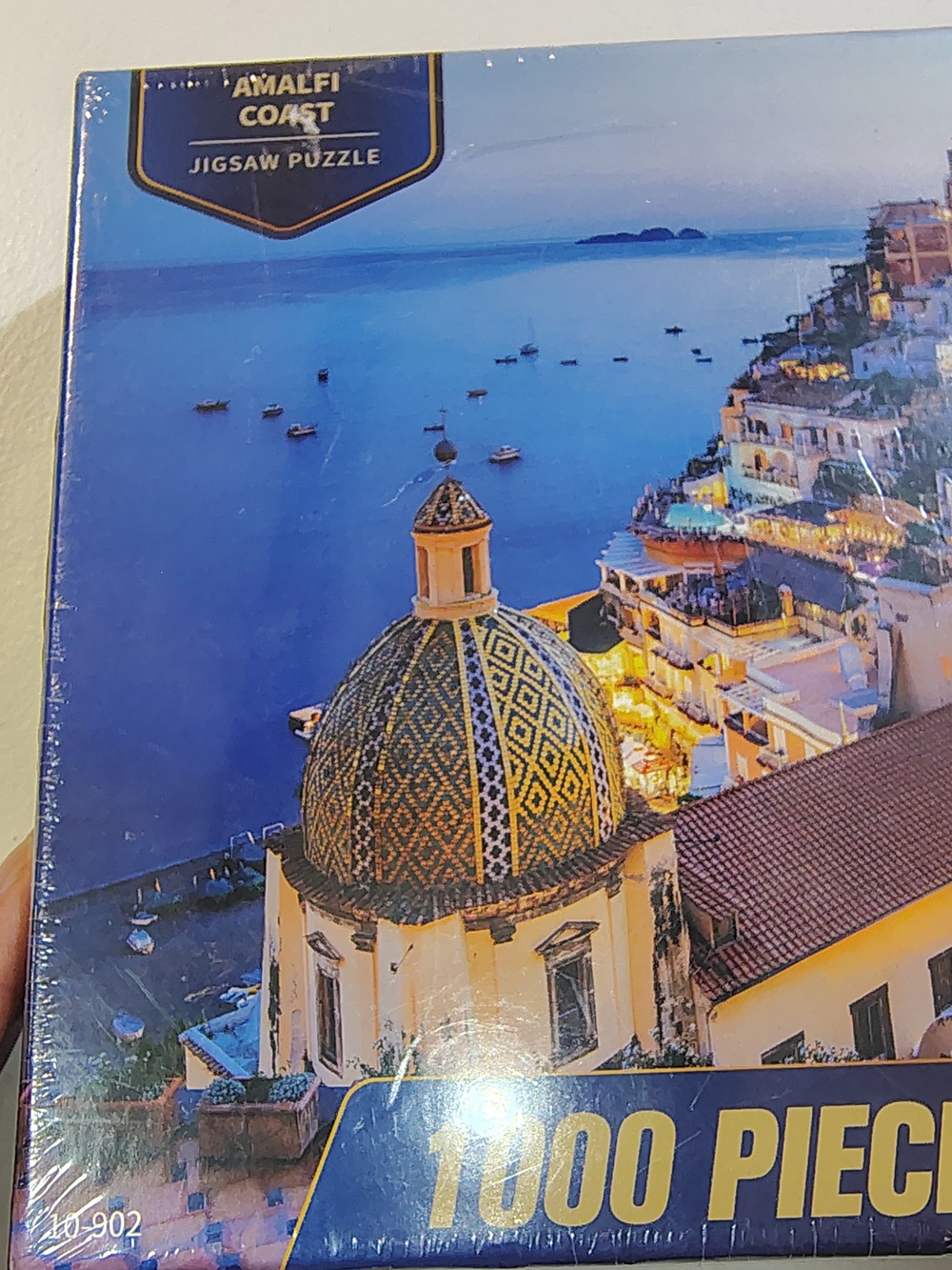 1000 Pieces Puzzle - Amalfi Coast Scenic Jigsaw (Blue/Yellow) - Picture 2 of 11